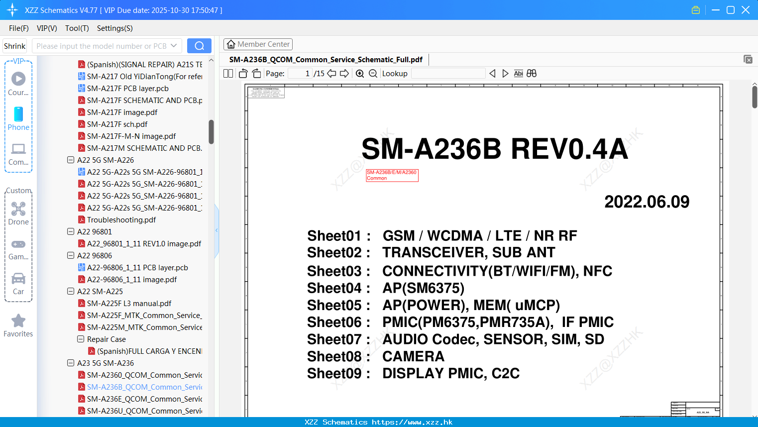 Samsung SM-A236B_QCOM_Common_Service_Schematic_Full